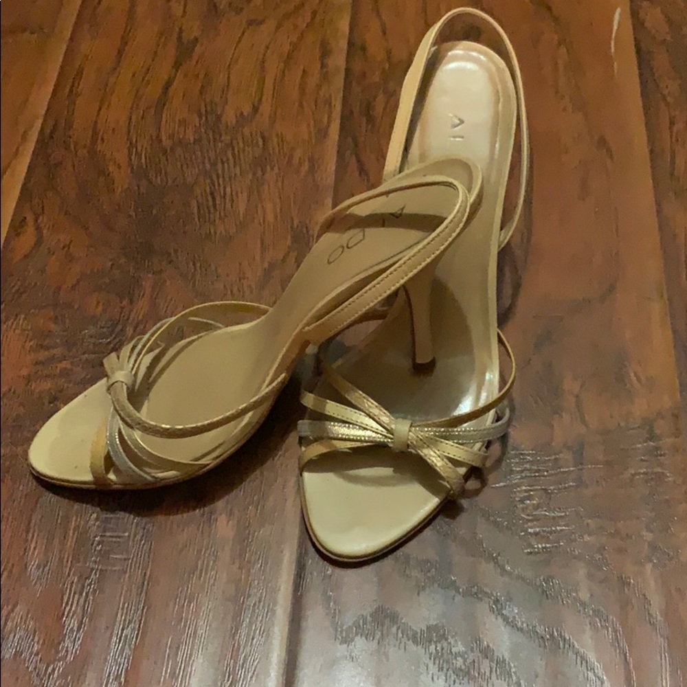 Nude strappy ALDO heels